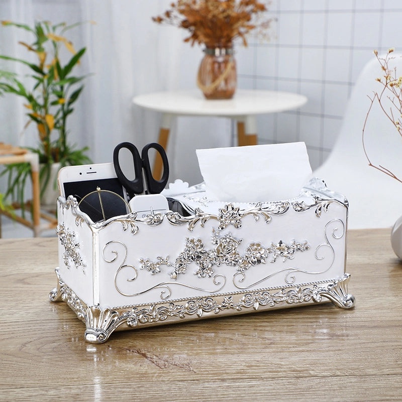 Elegant Minimalist Solid Color Plastic Tissue Box Holder|Home Decor & Storage Solutions