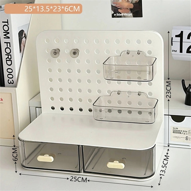 Minimalist White and Yellow Solid Color Plastic Storage Box for Home Organization|Storage & Organization