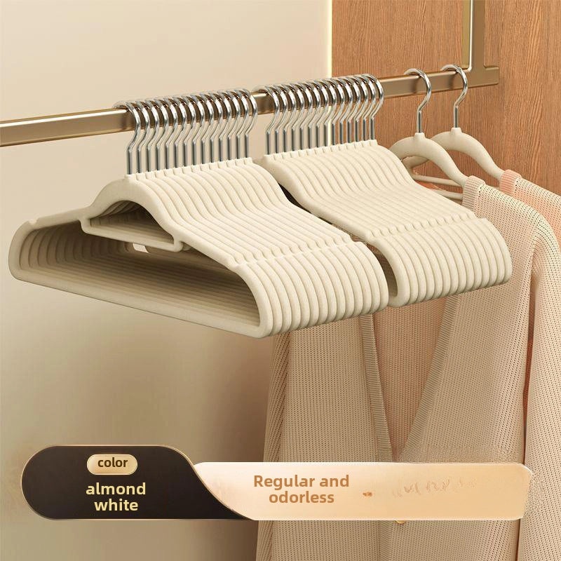 Non-slip Flocking Clothes Hanger Seamless Dual-use for Dry & Wet Garments | Home Storage & Wardrobe Organizer