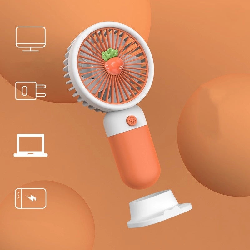 Mini Portable Solid Color Plastic Fan|Home & Garden Accessories