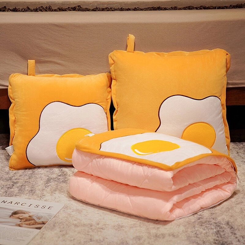 Multifunctional Folding Nap Pillow and Quilt Two-in-One Portable Airable Cover for Office Car Table Use|Home & Living