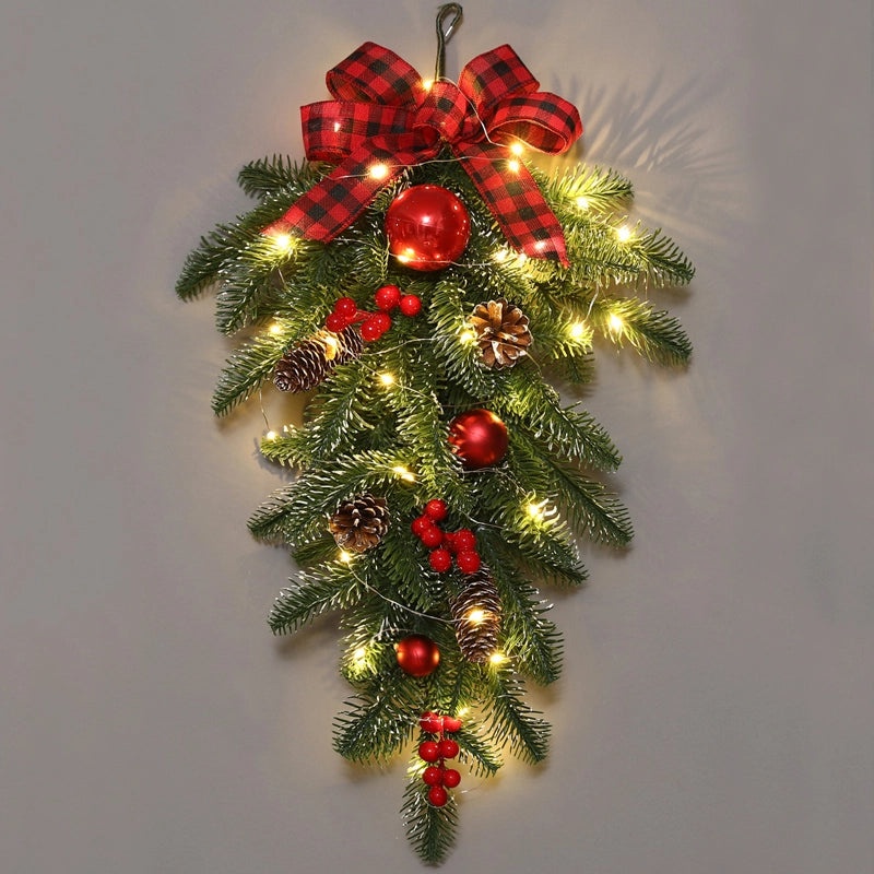 Christmas Rattan Garland Door Hanging Pendant for Living Room Window and Wall Decoration|Home Decor