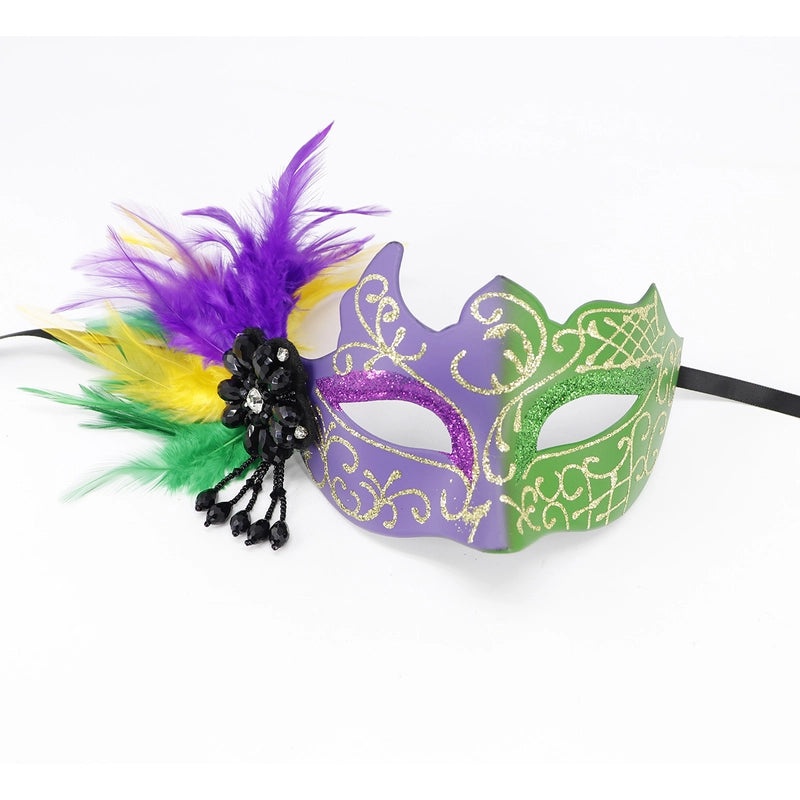 Easter Mardi Gras Feather Plastic Party Mask Selfie Props Holiday Accessories 1 Piece|Party Supplies & Accessories