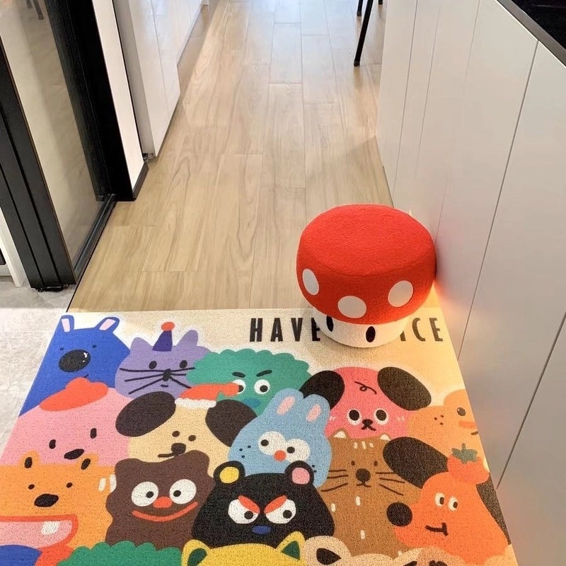 Animal Pattern PVC Carpet for Casual Vacation Use|Home Decor