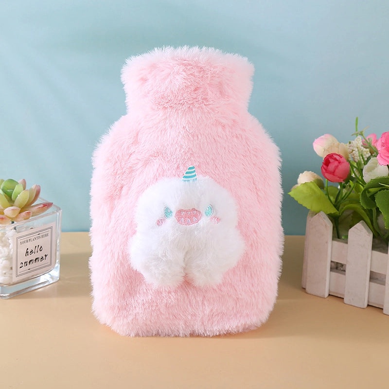 Adorable Cartoon PVC Hot Water Bottle for Fans & Heating | Home & Living Accessories