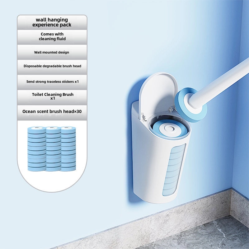 Disposable Toilet Brush Replacement Set Wall-Mounted Household Cleaning Brush | Bathroom Accessories