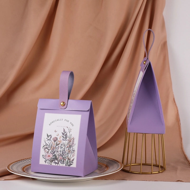 Floral Paper Gift Bags for Wedding Party Engagement Favors|Wedding Supplies