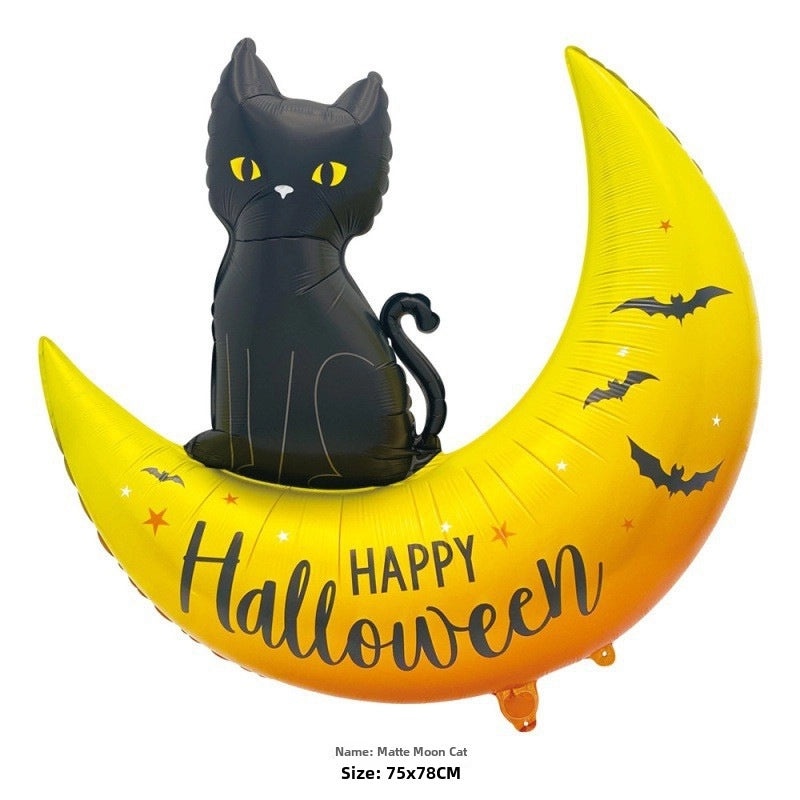 Halloween Ghost Spider Balloon Large Aluminum Foil Skull Man Pumpkin Decor|Halloween Decorations