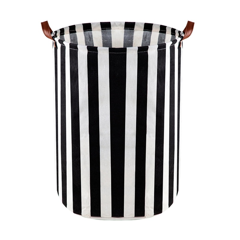 Foldable Cotton Linen Laundry Basket Waterproof Storage Bucket for Dirty Clothes Home Organizer|Home Storage & Organization