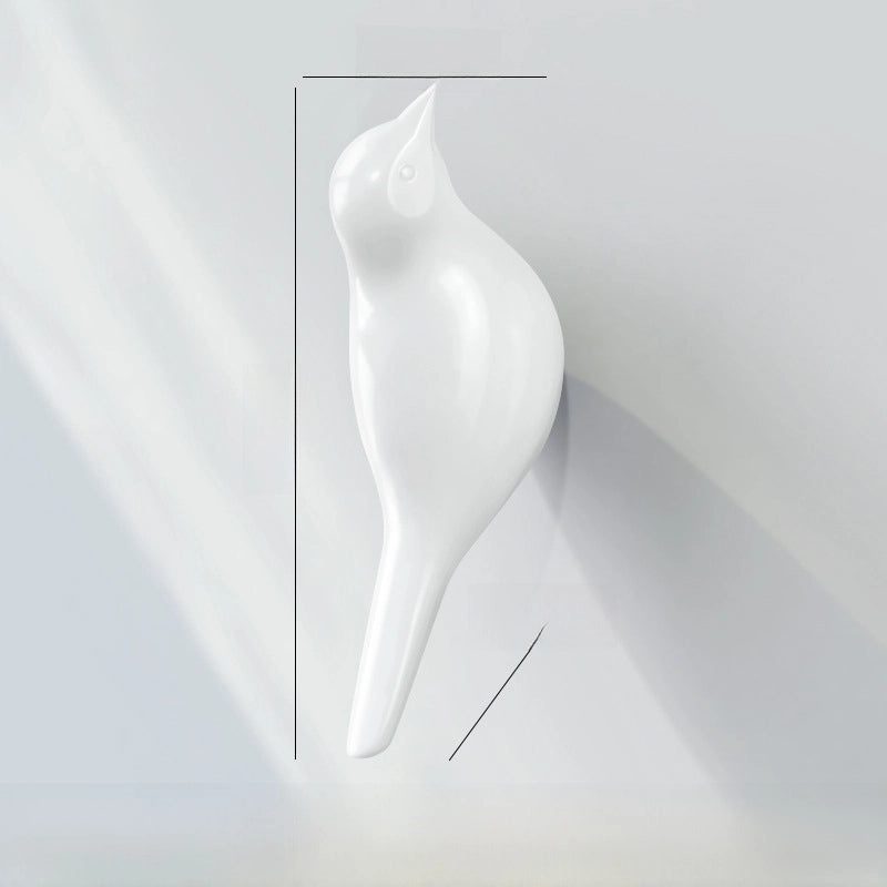 Creative 3D Bird Wall Hook Coat Hanger Bedroom Door Decoration | Home Decor & Wall Hooks