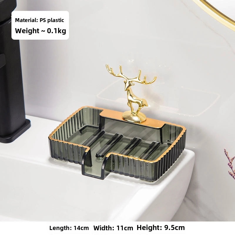 European Ceramic Soap Dish with Drainage | Bathroom Accessories