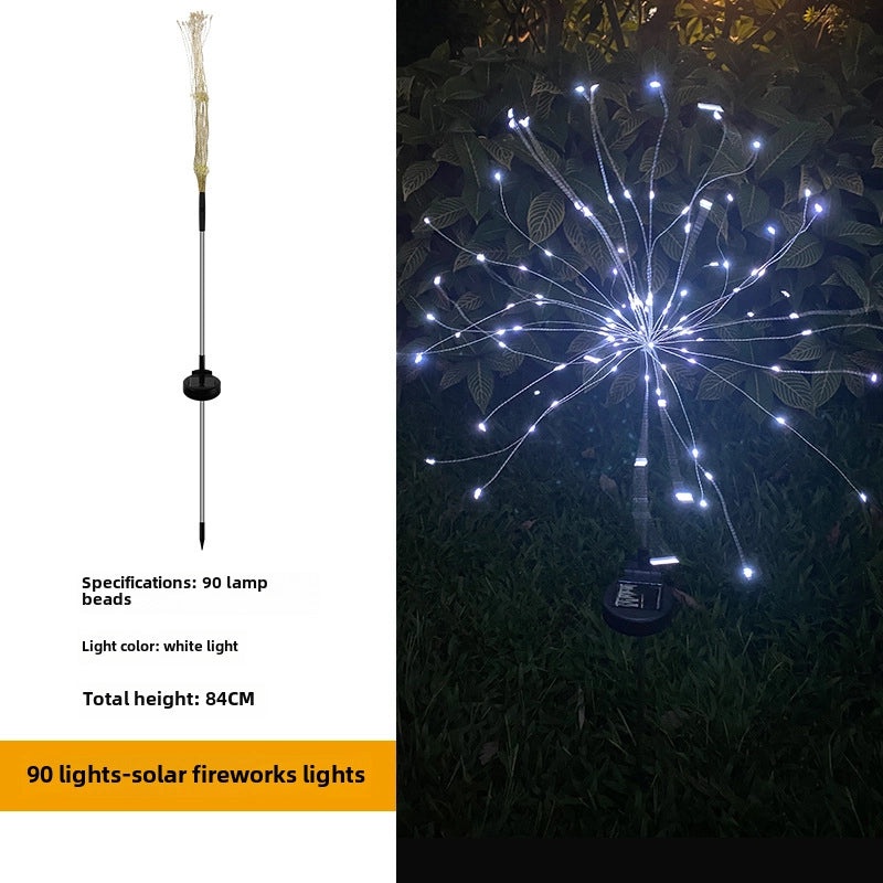 Solar LED Fireworks Dandelion Floor Lamp Waterproof Outdoor Garden Lawn Decor|Outdoor Lighting