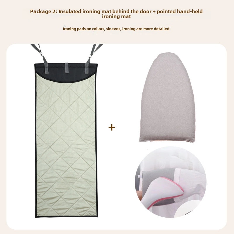 Foldable Thickened Ironing Pad Hanging Behind Door Portable Insulation Cloth Home Ironing Board | Home & Living