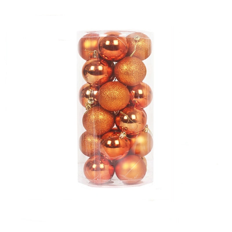 24PCS Christmas Hanging Ornaments Set 3-8cm Shiny Ball Decorations for Tree 2024|Christmas Ornaments