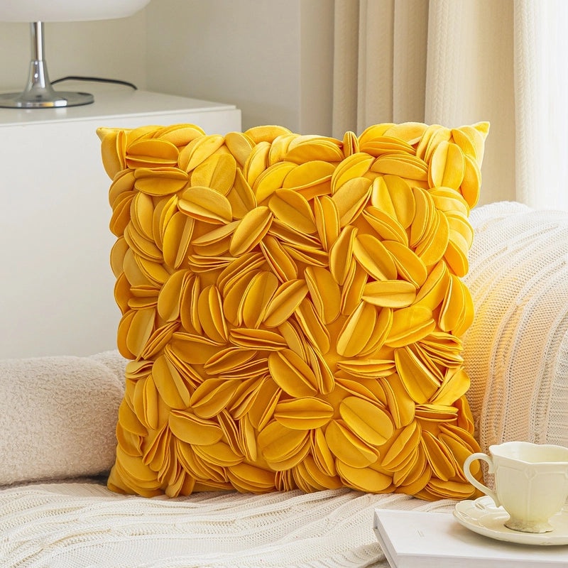 Cute Letter Flower Velvet Throw Pillow Cover for Couch Sofa Decor|Home Decor Pillows