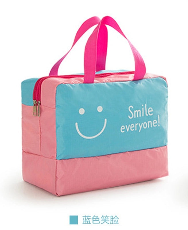Waterproof Storage Bag with Dry and Wet Separation, Contrast Color Printing | Storage & Organization