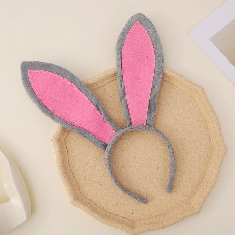 Easter Bunny Ear Headband Cute Kids Cosplay Party Hair Accessory European Holiday Style|Kids Accessories