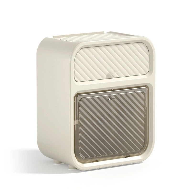 Multifunctional Wall-Mounted Tissue Holder for Bathroom, Punch-Free Toilet Paper Storage Box | Home & Living Accessories