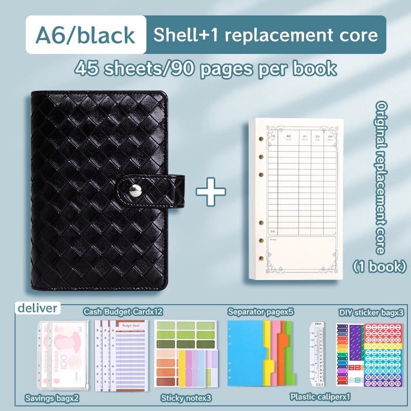 Solid Color PU Leather Notebook Set for School | Stationery & Notebooks