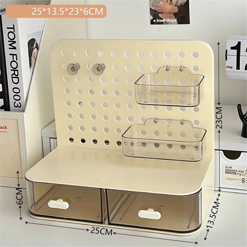 Minimalist White and Yellow Solid Color Plastic Storage Box for Home Organization|Storage & Organization