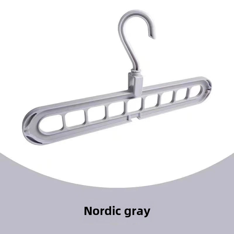 Multifunctional Foldable Clothes Hanger with 9 Holes | Home Storage & Organization