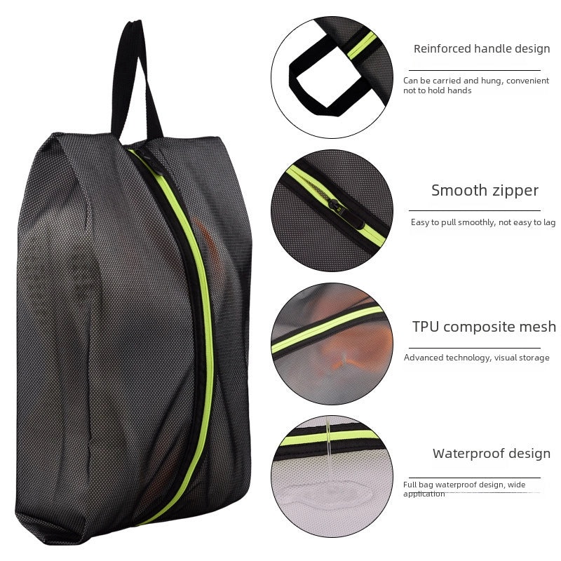 Travel Shoe Storage Bag Dustproof Waterproof TPU Composite Material | Travel Accessories