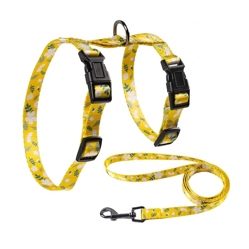 Customizable Cat Harness Leash H-Shaped Chest Strap Anti-Break Durable Cat Leash | Pet Supplies > Cat Accessories