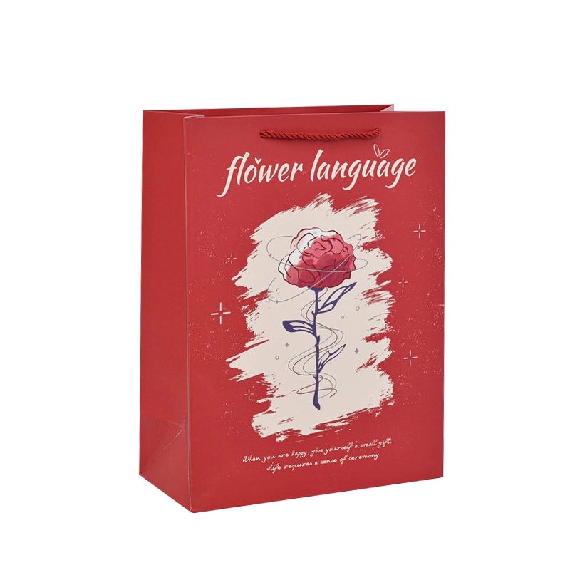 Minimalist Heart Letter White Cardboard Gift Wrap Supplies for Holidays and Daily Use|Gift Wrapping Supplies