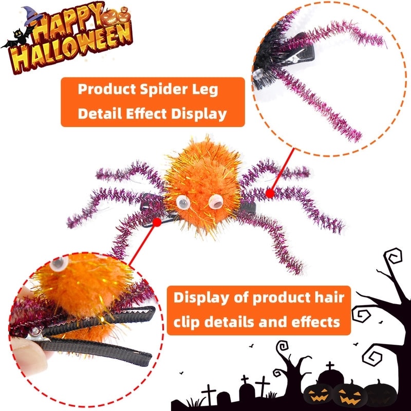 Halloween Spider Hairball Hairpin for Holiday Party|Hair Accessories