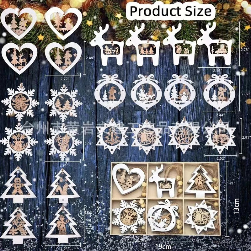 Creative Santa Claus Wooden Ornaments for Christmas Tree Top | Christmas Decorations