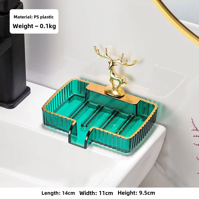 European Ceramic Soap Dish with Drainage | Bathroom Accessories