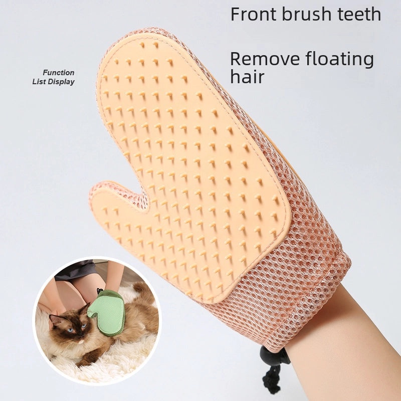 Pet Cat Grooming Gloves Hair Remover Floating Bath Brush for Dogs and Cats Carpet Fur Cleaner|宠物护理用品