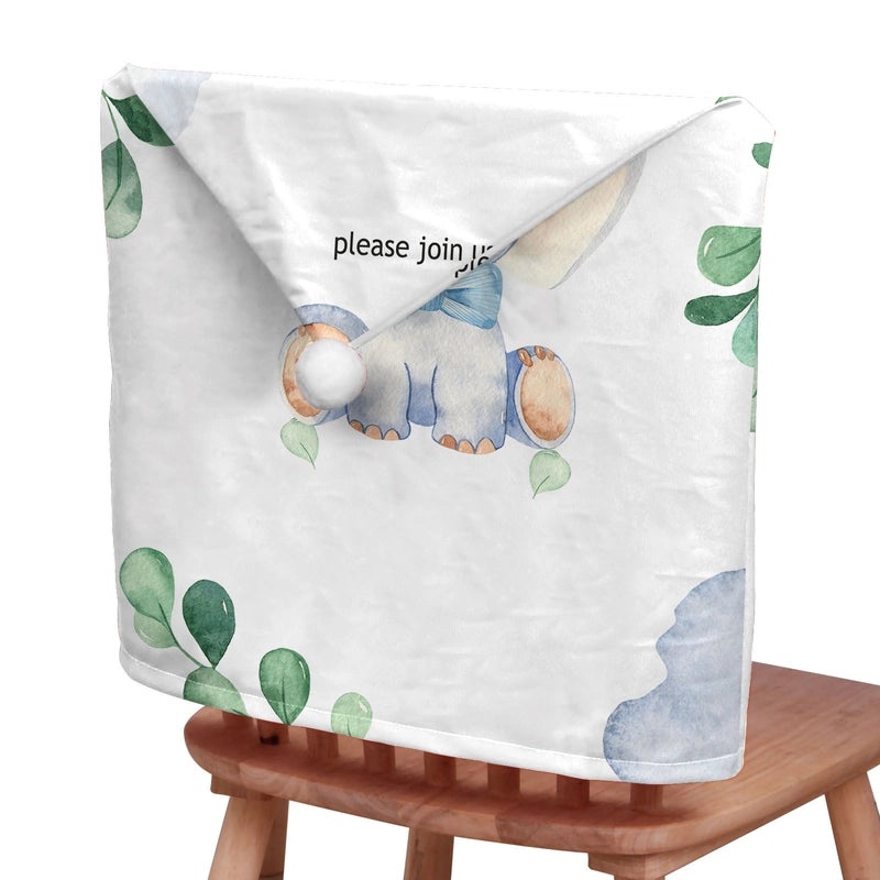 Christmas Plush Chair Back Cover Elephant Design | Home & Living / Holiday Decor