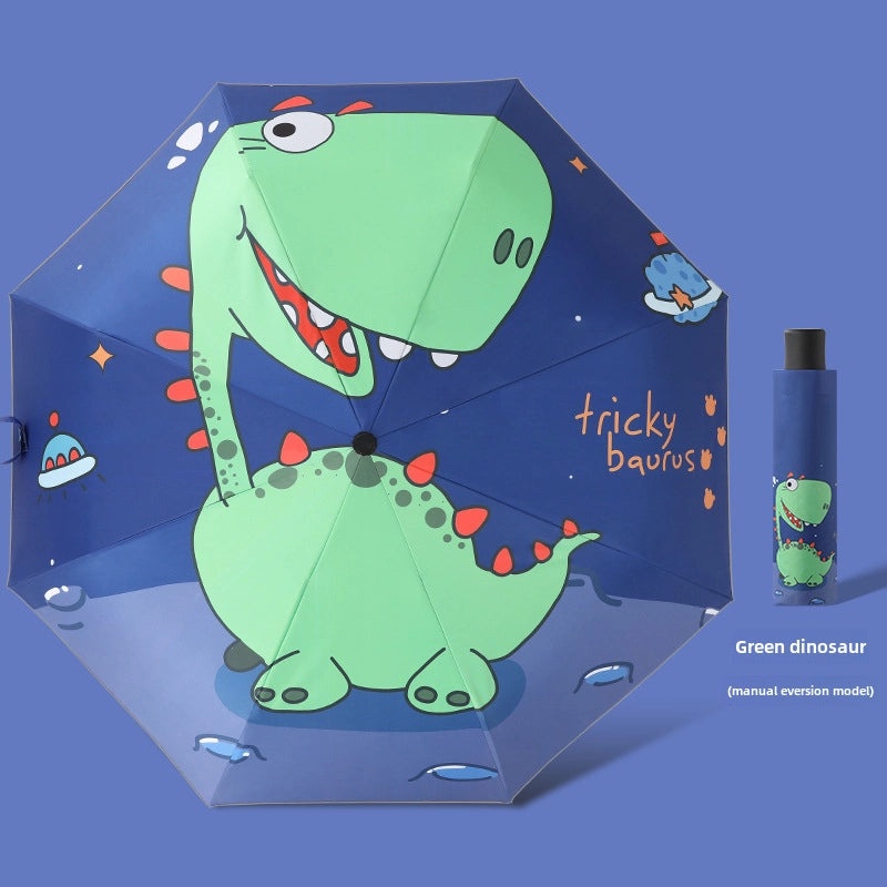 Kids Automatic Folding Umbrella with Anti-Rebound, Vinyl Material and Reflective Strip | Children's Umbrellas