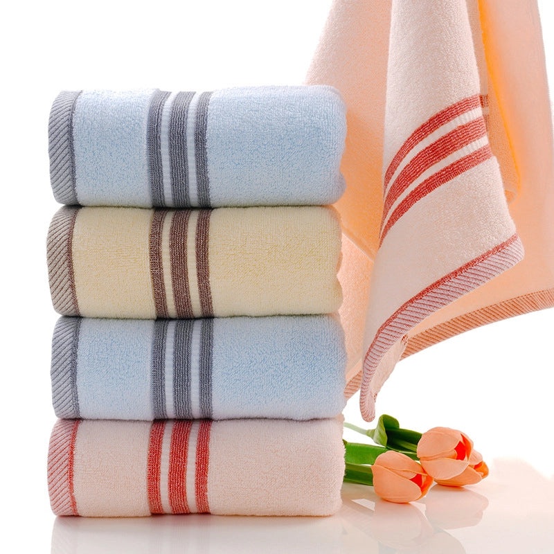 Absorbent Cotton Towel with Embroidered Logo for Household and Promotional Gifts|Home & Living - Towels & Linens