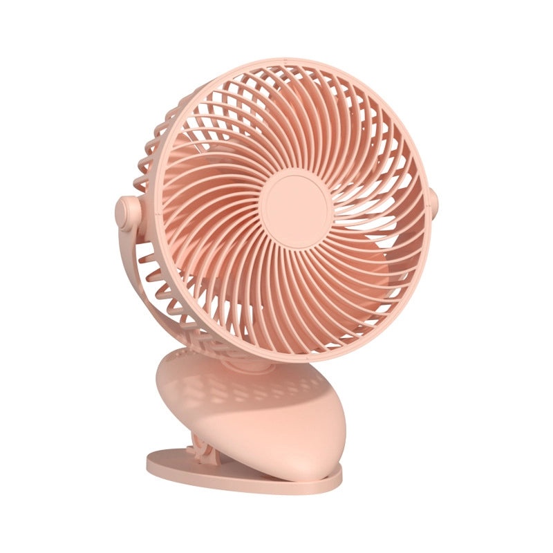 Portable Rechargeable Clip Fan with Rotating Head and Large Airflow | Home Appliances Fans