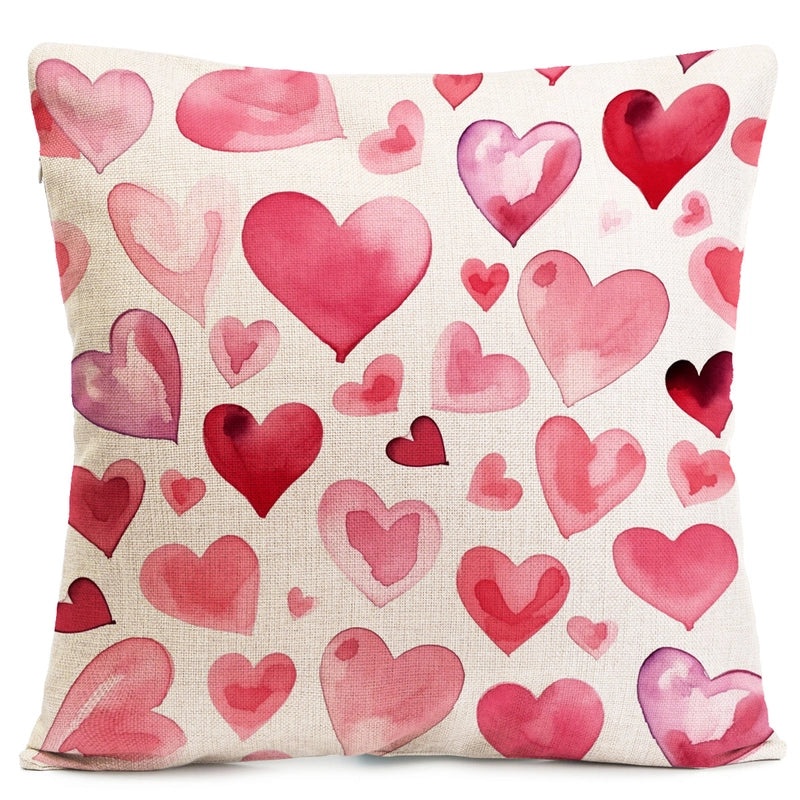 Elegant Heart Shape Linen Pillow Cases for Couch Sofa Decor Minimalist Style Valentine's Day Gift|Home Decor Pillows