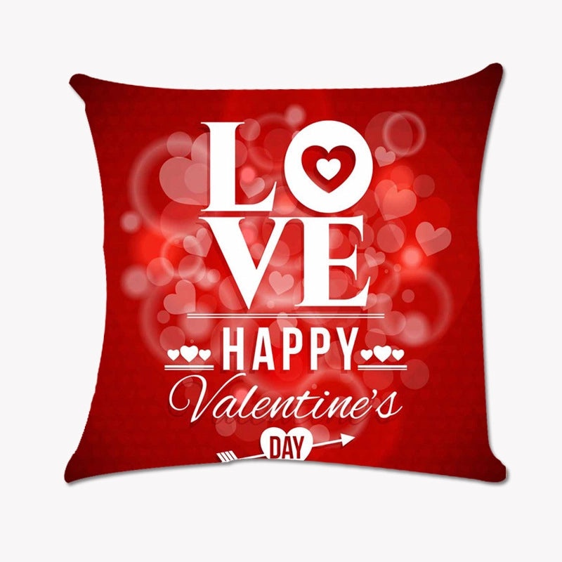 Valentine's Day Minimalist Letter Pillowcases for Couch and Sofa Super Soft Decorative Covers|Home Decor Cushions