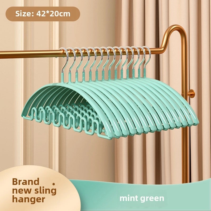 Lightweight Luxury Black Wave Pattern Underwear Hanger Multi-Functional Plastic Clothes Rack for Dormitory Storage|Home Storage & Organization