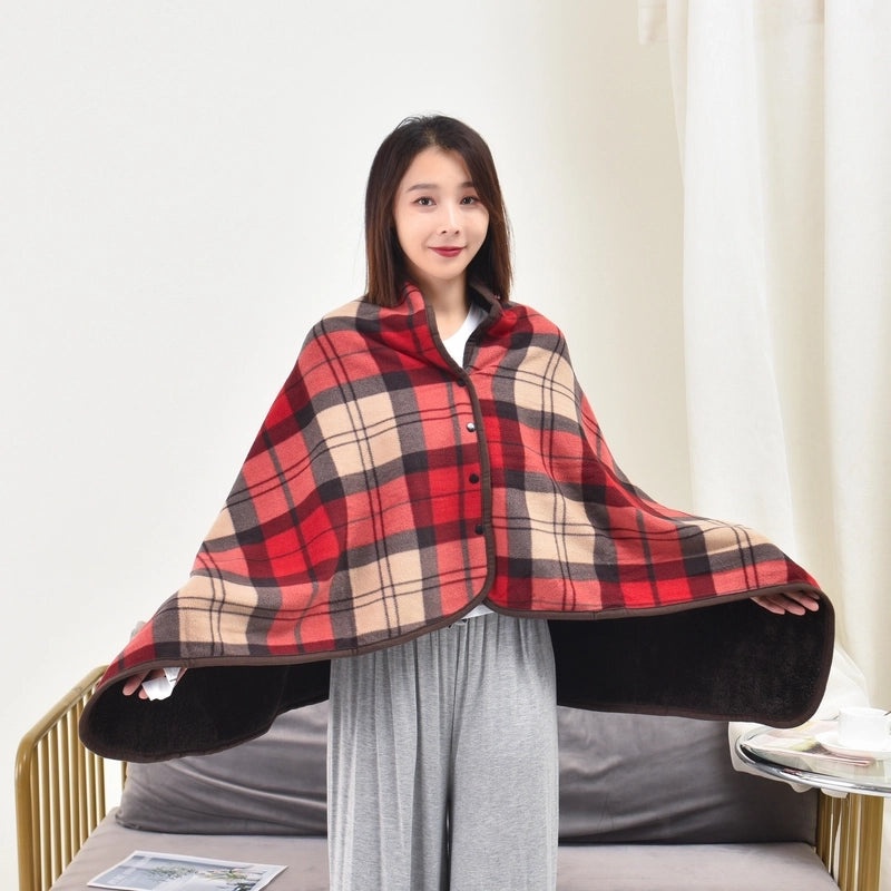 Cozy Plaid Polyester Throw Blanket for Home Decor | Home & Living Textiles