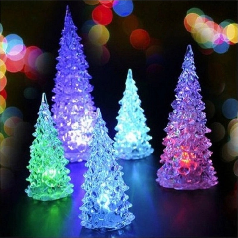 Colorful Crystal Christmas Tree Night Light|Home Decor & Holiday Gifts