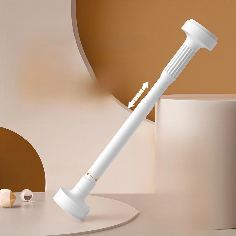 Stainless Steel Telescopic Clothes Drying Rod for Balcony and Bathroom Non-Punching Shower/Bathroom Curtain Rod|Home & Garden Curtains & Rods