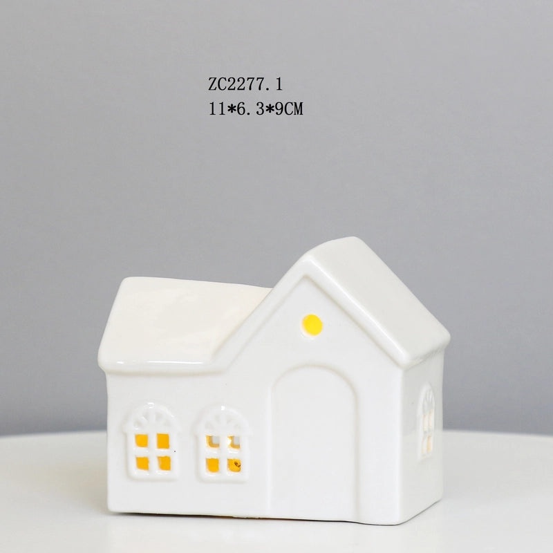 Creative Ceramic LED Night Light Small House Ambient Lamp Decorative Ornament|Home Decor Lighting