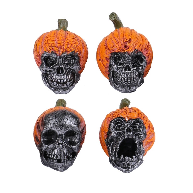 Halloween Resin Pumpkin Skull Ornaments for Hip-Hop Party Decor|Home Decor