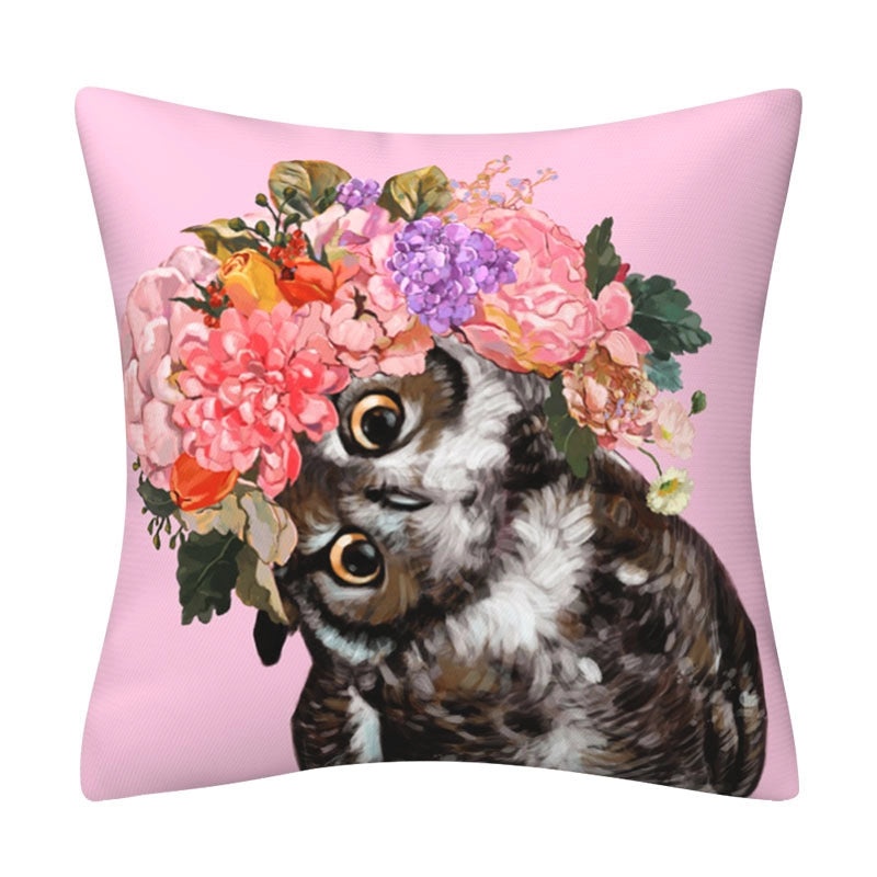 Adorable Animal Print Polyester Pillow Covers for Couch & Sofa Decor|Home Decor Accessories