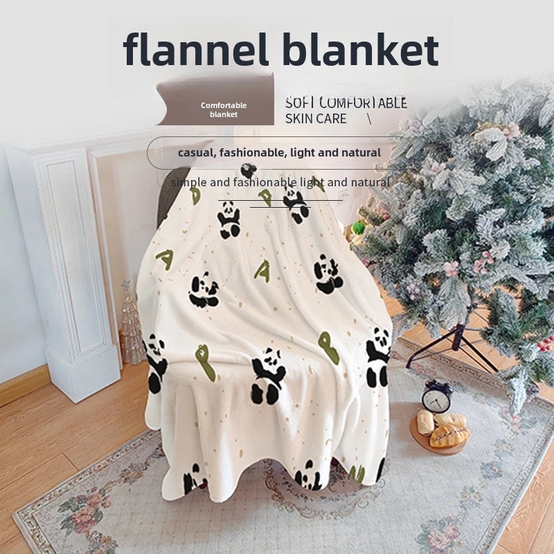 Panda National Treasure Soft Warm Cozy Blanket for Students and Office Naps|Home & Living > Bedding > Blankets & Throws