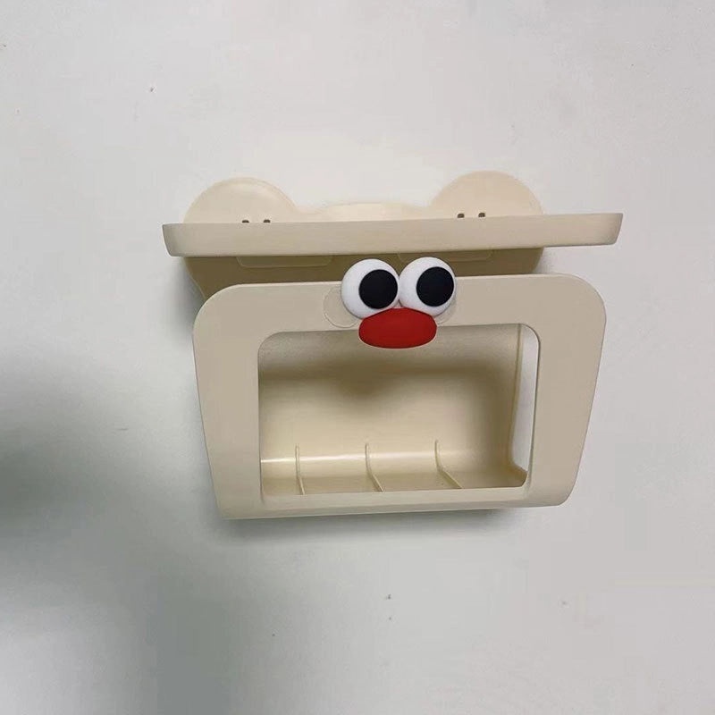 Minimalist Cartoon Style Solid Color ABS Tissue Box Holder|Home Decor & Accessories