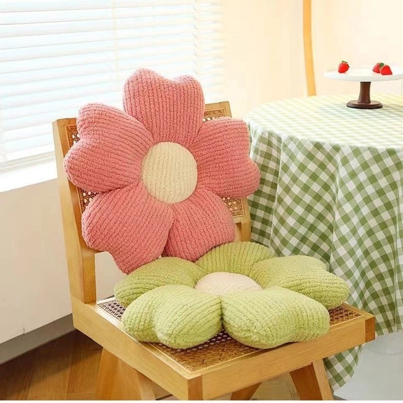 Breathable Five-Petal Flower Macaron Cushion for Home Sofa and Dining Chair Comfort|Home Decor Cushions