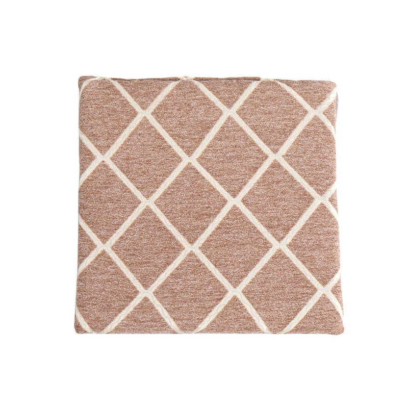 Soft Cotton Chenille Rhombus Seat Cushion Minimalist Design|Home Decor & Seating Accessories