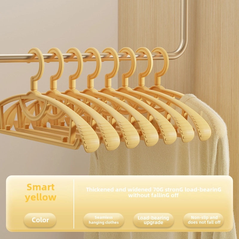 Seamless Wide Shoulder Non-slip Plastic Clothes Hanger for Adults | Home & Living Storage Solutions